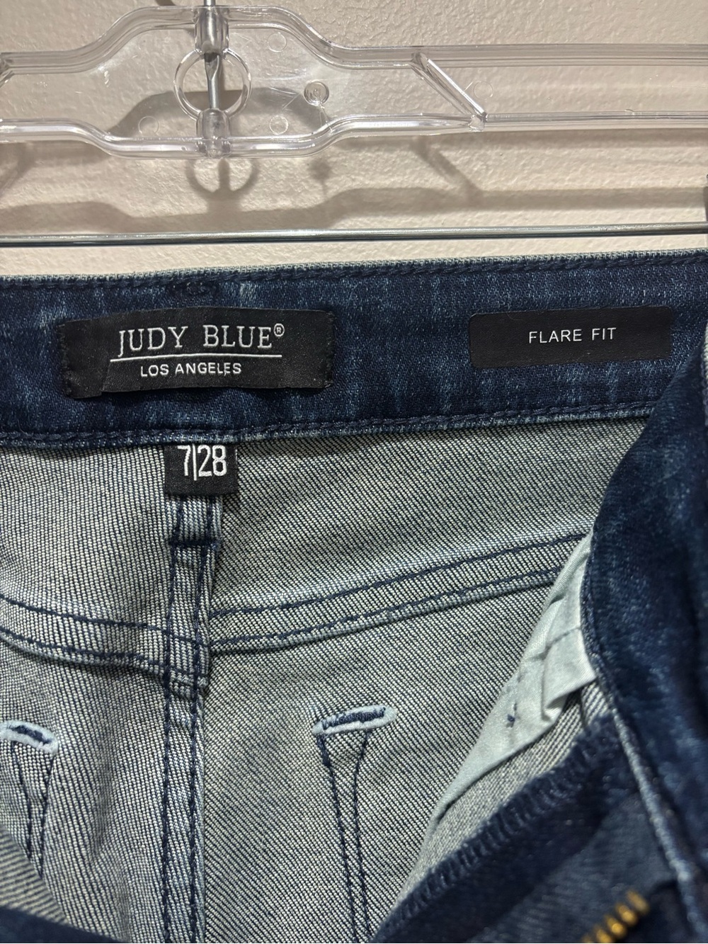 Judy Blue Rhinestone Side Detail Flare Jean Festival Glam Denim Western Stretch - Picture 8 of 13